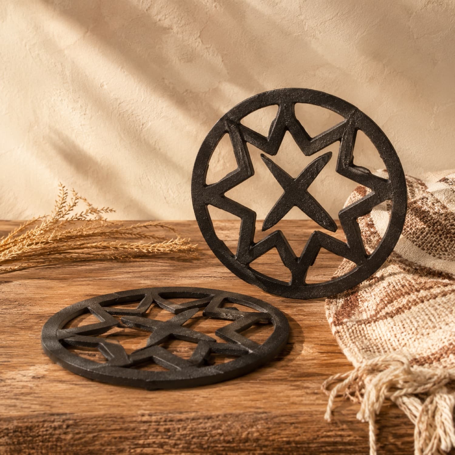 Cast-Iron Trivet Duo